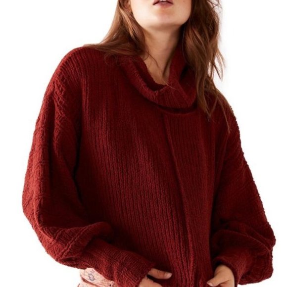 NWT FREE PEOPLE CRANBERRY PULLOVER SWEATER - Picture 9 of 9